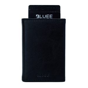 Just Black- Smart Card Holder Leather Wallet