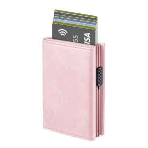 Candyfloss Pink- Smart Card Holder Leather Wallet