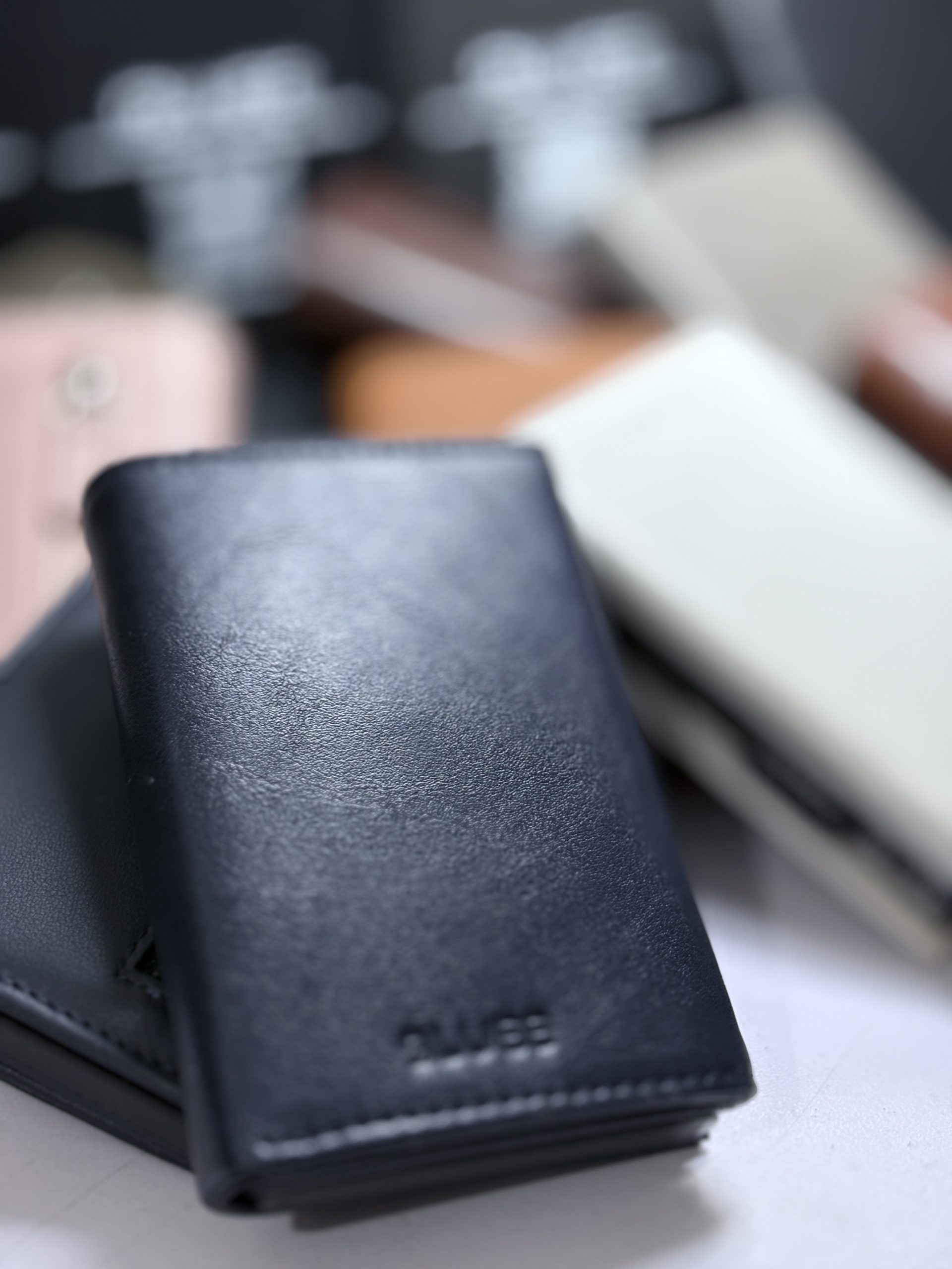 Full Grain Leather - Blue Wallet - Image 2